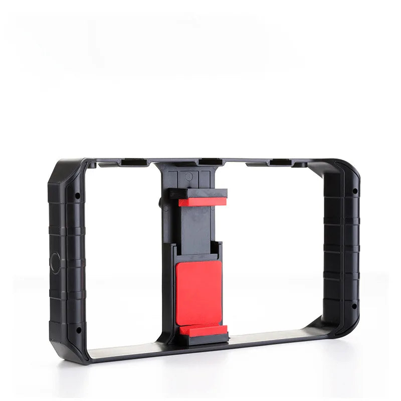 Mobile Phone Video Rig Mobile Phone Grip Stabiliser Cage with Cold Shoe Video Recording Film Rig For iPhone 16 15 14 13 Pro Max