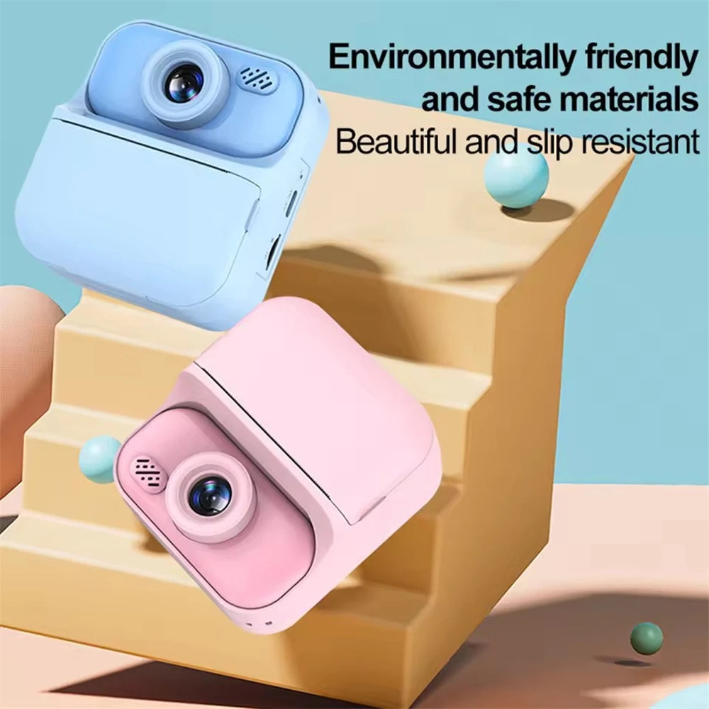 Instant Print Camera HD Digital Camera 2.4'' Instant Photo Printing Camera Portable Digital Camera for Girls Boys Birthday Gifts