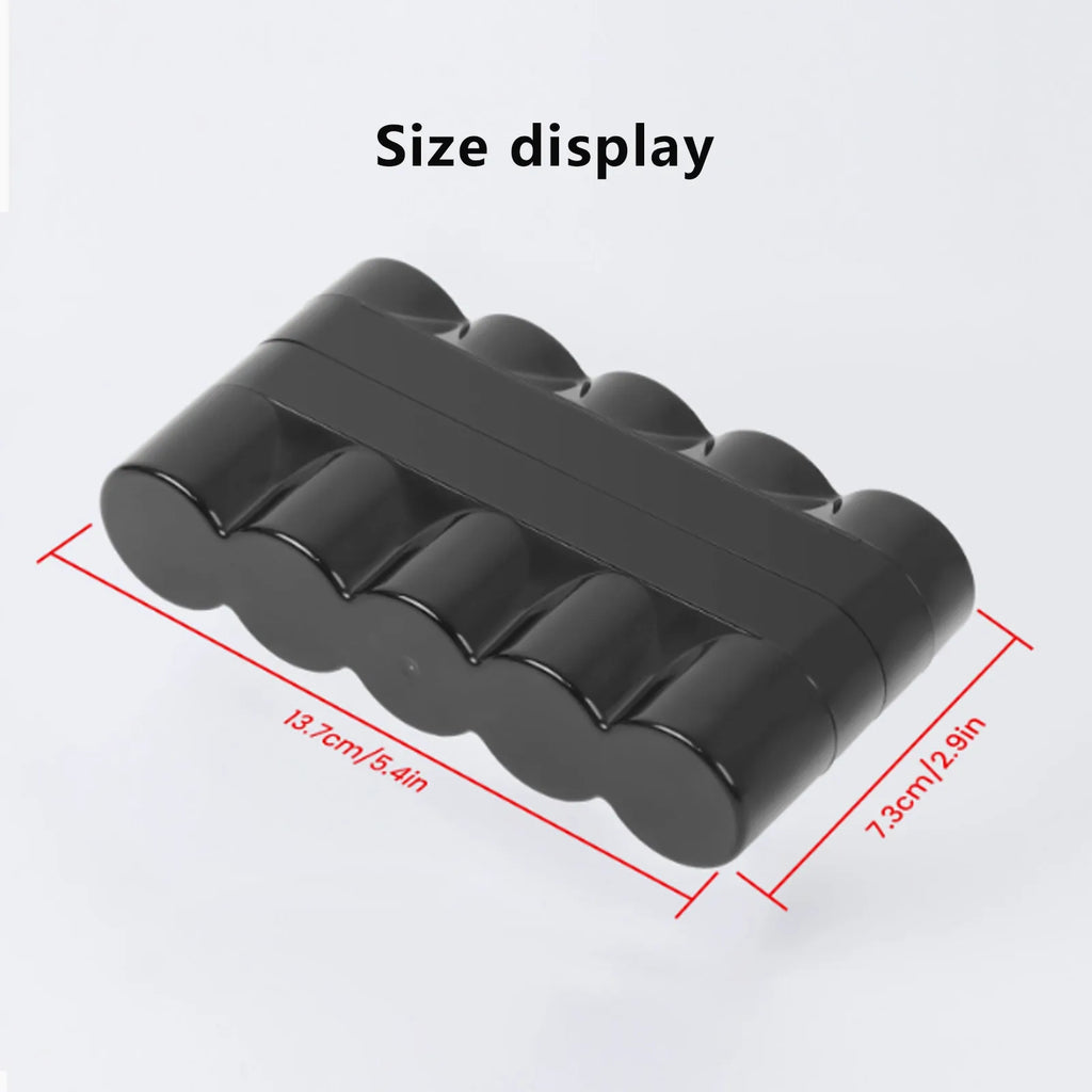 60mm Film Container Storage Box Hard Box Plastic Can Hold 5 Rolls of 120 Film Dustproof Darkroom Equipment Camera Accessories