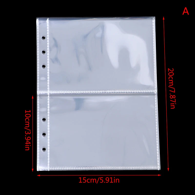 10Pcs A5 Photo Album Binder Sleeves 1P 2P 4P Photo Album Binder Refill Inner Cards Photocard Refill Bags Pocket Instax Name Card