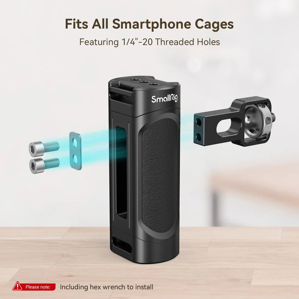 SmallRig Universal Phone Cage Smartphone Video Rig Kit w Handles, Handheld Filmmaking Vlogging Case Stabilizer for iPhone -4121